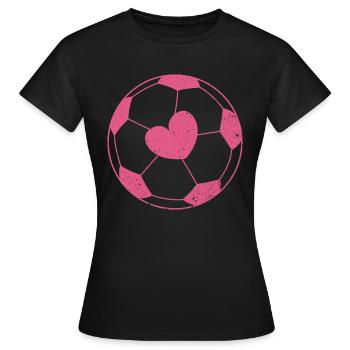 Frauenfussball - Frauen T-Shirt - Schwarz - Vorne - AI Model Female 172 dark (172cm)