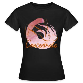 Pilates - Frauen T-Shirt - Schwarz - Vorne - AI Model Female 172 dark (172cm)