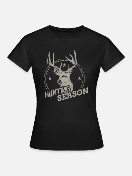 Jagen Jäger - Frauen T-Shirt - Schwarz