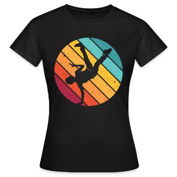 Breakdance Breakdancer musique hip hop cadeau danse - T-shirt Femme - noir - Devant - AI Model Female 172 dark (172cm)