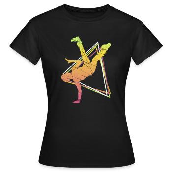 Breakdance Breakdancer musique hip hop cadeau danse - T-shirt Femme - noir - Devant - AI Model Female 172 dark (172cm)