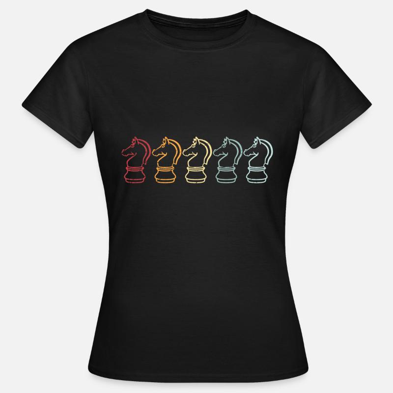 Chess Chessboard Checkmate Gift Board Game - Women's T-Shirt - black