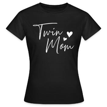 Twins - Women's T-Shirt - black - Front - AI Model Female 172 dark (172cm)