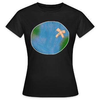 Protection du climat conservation de la nature - T-shirt Femme - noir - Devant - AI Model Female 172 dark (172cm)