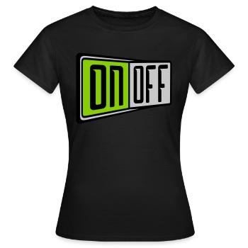 On Off Switch - Women's T-Shirt - black - Front - AI Model Female 172 dark (172cm)