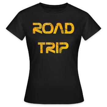 ROAD TRIP - T-shirt Femme - noir - Devant - AI Model Female 172 dark (172cm)