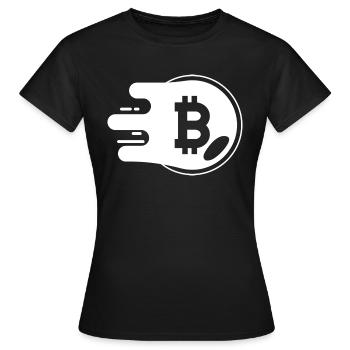 Bitcoin Trading Crypto Stocks - T-shirt Femme - noir - Devant - AI Model Female 172 dark (172cm)