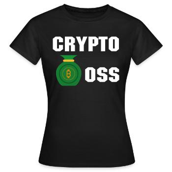 Bitcoin Trading Crypto Stocks - T-shirt Femme - noir - Devant - AI Model Female 172 dark (172cm)