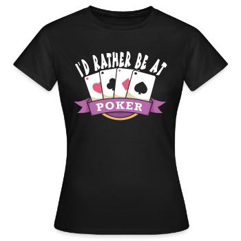 Casino - Frauen T-Shirt - Schwarz - Vorne - AI Model Female 172 dark (172cm)