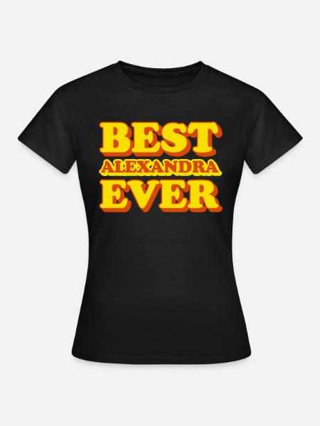 Alexandra Vorname Lustiges Geschenk - Frauen T-Shirt - Schwarz