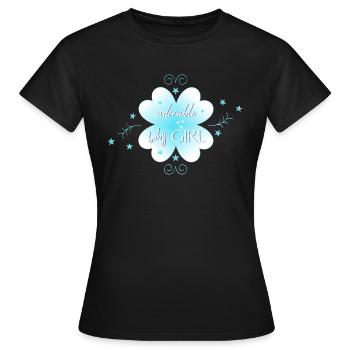 baby girl - Frauen T-Shirt - Schwarz - Vorne - AI Model Female 172 dark (172cm)