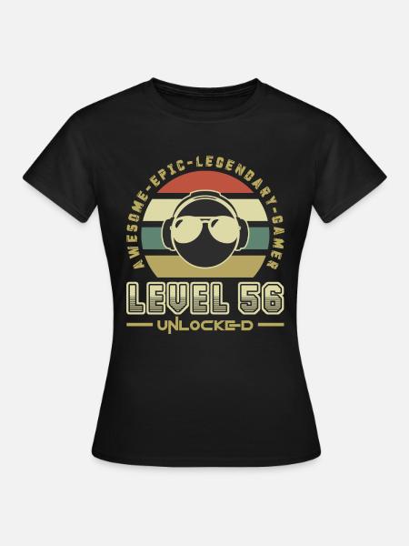 Stufe 56 - Frauen T-Shirt - Schwarz