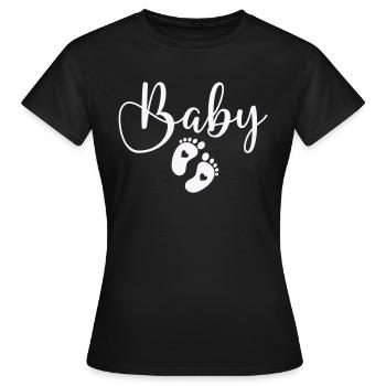 Bébé Pieds de bébé - T-shirt Femme - noir - Devant - AI Model Female 172 dark (172cm)