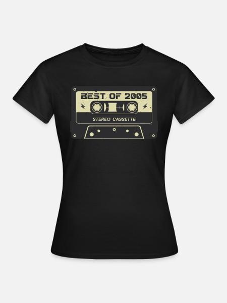 Retro Kassette 2005 vintage 2005 Geburtstag 2005 - Frauen T-Shirt - Schwarz