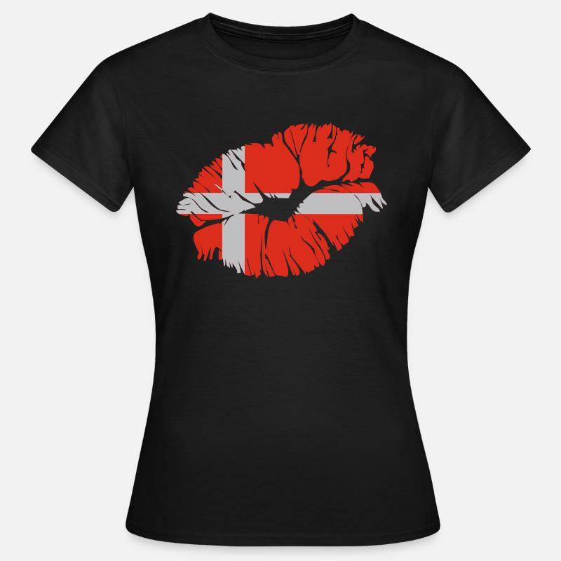 danish kiss - Women's T-Shirt - black