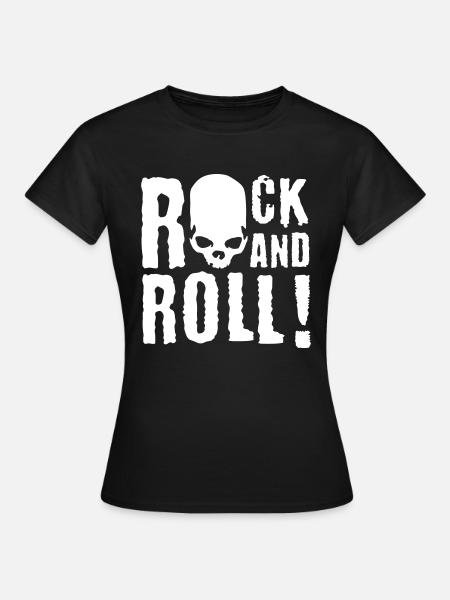 rock_and_roll_c_1c - Frauen T-Shirt - Schwarz