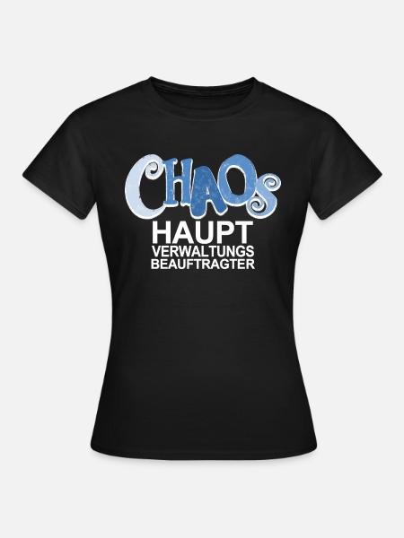 Chaos Beauftragter - lustiger Spruch für Väter - Frauen T-Shirt - Schwarz