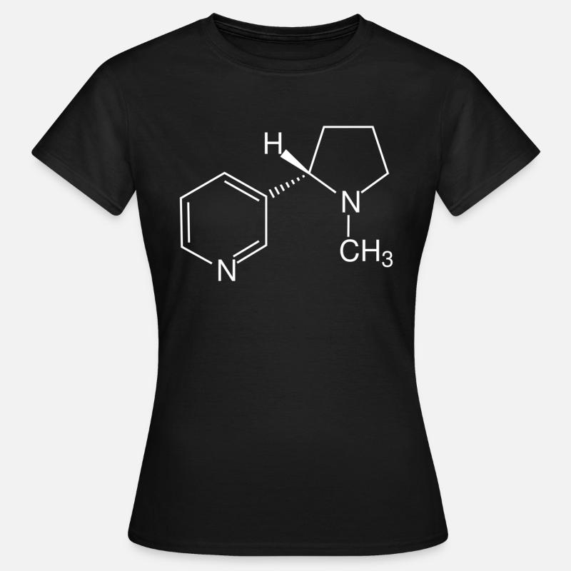 Nicotine structural formula - Women's T-Shirt - black