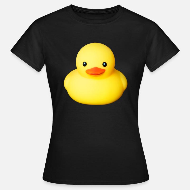 Cute yellow rubber duck - Women's T-Shirt - black