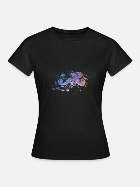 Octopus - Frauen T-Shirt - Schwarz