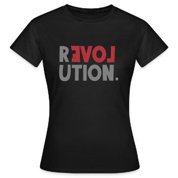 Déclaration d'amour de la révolution être différent - T-shirt Femme - noir - Devant - AI Model Female 172 dark (172cm)