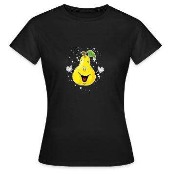poire - T-shirt Femme - noir - Devant - AI Model Female 172 dark (172cm)