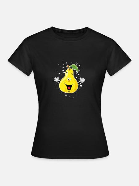 Birne - Frauen T-Shirt - Schwarz