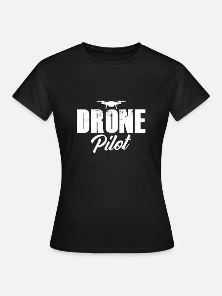 Drone Pilot - Frauen T-Shirt - Schwarz
