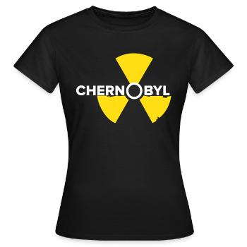 Tschernobyl radioaktiv - Frauen T-Shirt - Schwarz - Vorne - AI Model Female 172 dark (172cm)