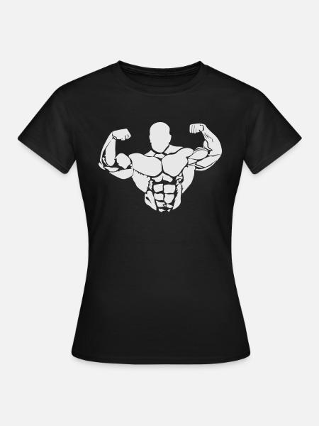 Bodybuilding - Frauen T-Shirt - Schwarz