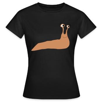 slug - Women's T-Shirt - black - Front - AI Model Female 172 dark (172cm)