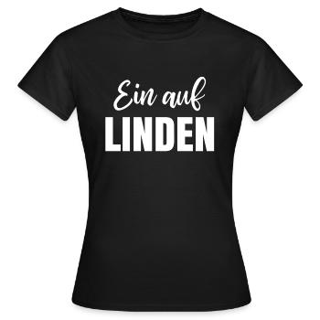 Ein auf LINDEN - Hannover Alternativer Stadtteil - Frauen T-Shirt - Schwarz - Vorne - AI Model Female 172 dark (172cm)