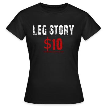 Bein Story 10 Dollar - Frauen T-Shirt - Schwarz - Vorne - AI Model Female 172 dark (172cm)