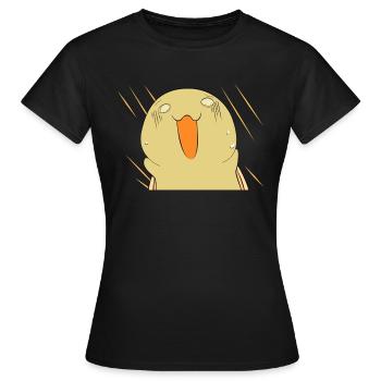 Sanmah Schildkröte erschrocken - Frauen T-Shirt - Schwarz - Vorne - AI Model Female 172 dark (172cm)
