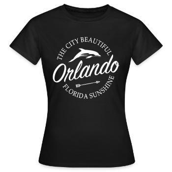 Orlando Florida - Frauen T-Shirt - Schwarz - Vorne - AI Model Female 172 dark (172cm)