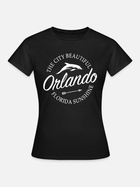 Orlando Florida - Frauen T-Shirt - Schwarz
