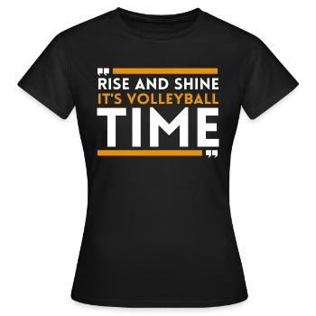 Volleyball Beach Volleyball - Women's T-Shirt - black - Front - AI Model Female 172 dark (172cm)