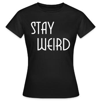 rester bizarre - T-shirt Femme - noir - Devant - AI Model Female 172 dark (172cm)