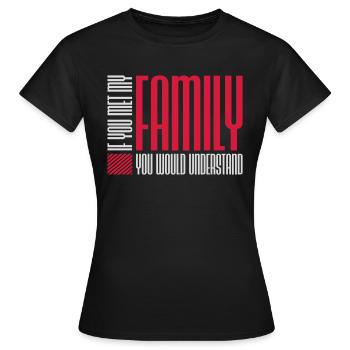 you would understand quote - Women's T-Shirt - black - Front - AI Model Female 172 dark (172cm)