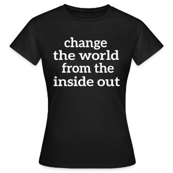 Changer Le Changement Climatique Journée de la Terre - T-shirt Femme - noir - Devant - AI Model Female 172 dark (172cm)