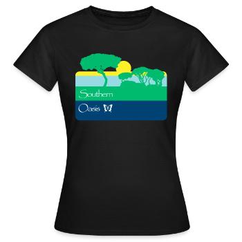 Forêt tropicale du Sud - T-shirt Femme - noir - Devant - AI Model Female 172 dark (172cm)