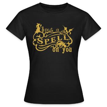 Ich habe dich verzaubert - Frauen T-Shirt - Schwarz - Vorne - AI Model Female 172 dark (172cm)