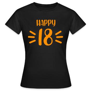 18th Birthday Gift Legal Age - Women's T-Shirt - black - Front - AI Model Female 172 dark (172cm)