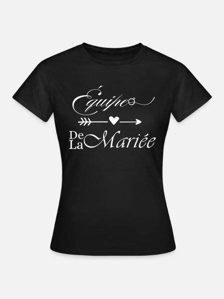 Braut-Team - Frauen T-Shirt - Schwarz