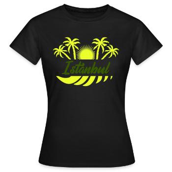 Istanbul - T-shirt Femme - noir - Devant - AI Model Female 172 dark (172cm)