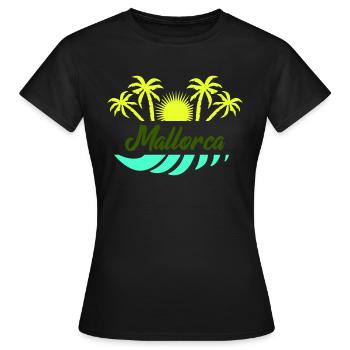 Majorque - T-shirt Femme - noir - Devant - AI Model Female 172 dark (172cm)