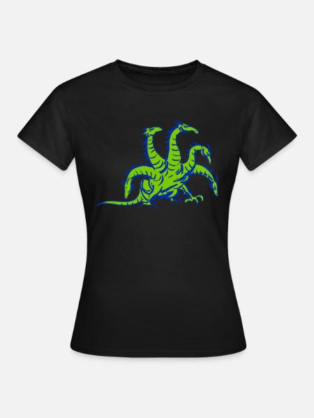 drache hydra dragon - Frauen T-Shirt - Schwarz