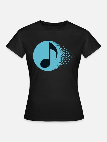 Abstrakter Klangausbruch - Frauen T-Shirt - Schwarz