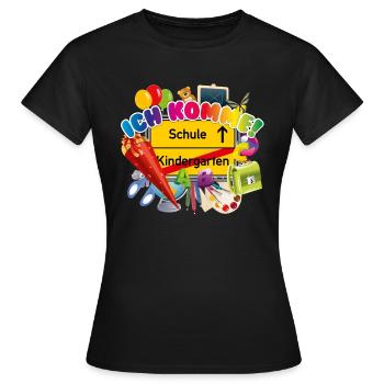 Kita graduates - Hello school, here I come! - Women's T-Shirt - black - Front - AI Model Female 172 dark (172cm)