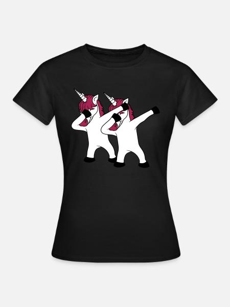 2 freunde team paar crew party feiern club dabbing - Frauen T-Shirt - Schwarz